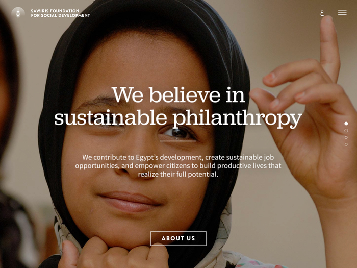 Sawiris Foundation website 1