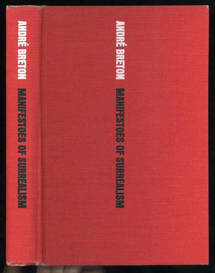 Manifestoes of Surrealism by André Breton, first English edition 4