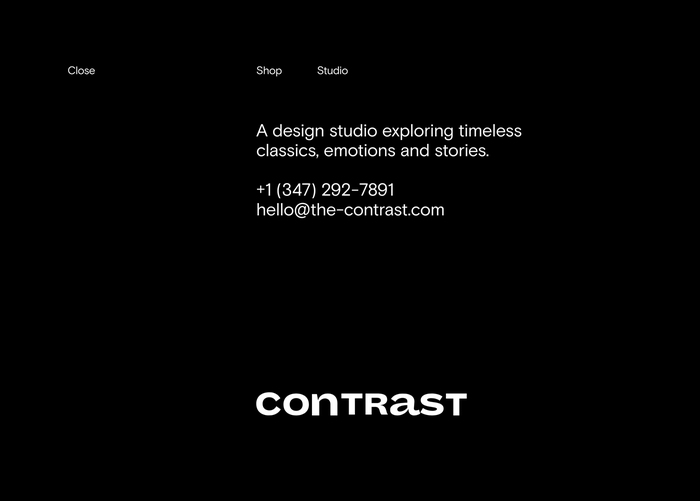 Contrast lifestyle boutique website 3