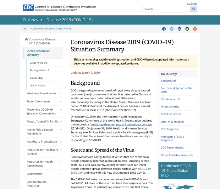 CDC – Centers for Disease Control and Prevention website 5