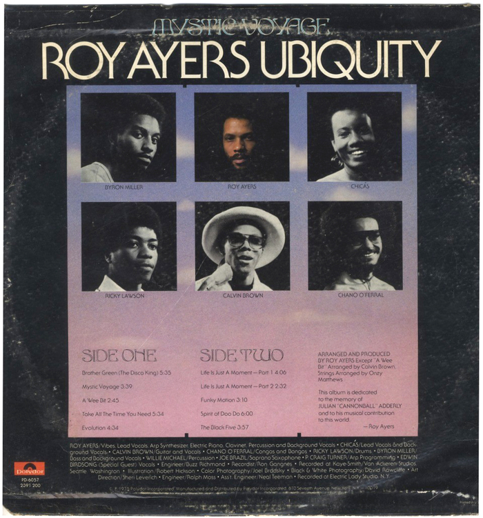 Roy Ayers Ubiquity – Mystic Voyage album art 2
