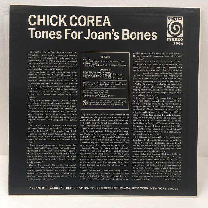 Back cover with liner notes by Nat Hentoff. The title here is set in the much soberer  Bold.