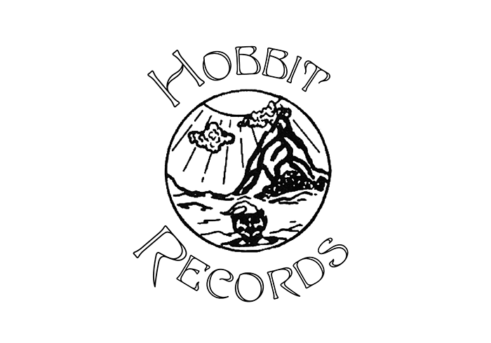 Recreation of the Hobbit Records logo using an image found on another record and a digital version of Edda. Note that this version doesn’t match the original in all details.