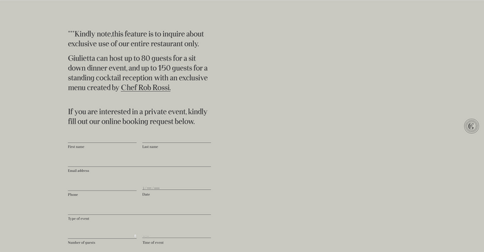 Giulietta restaurant, Toronto 4