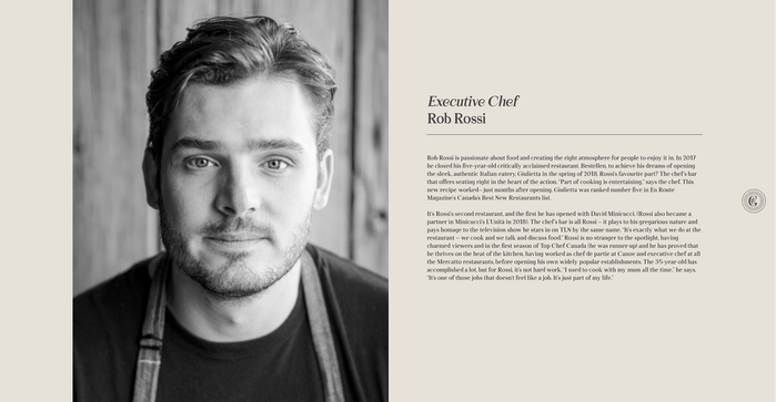 Giulietta restaurant, Toronto 5