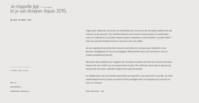 Studio Jigé portfolio website 4