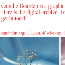 Camille Bourdon portfolio website