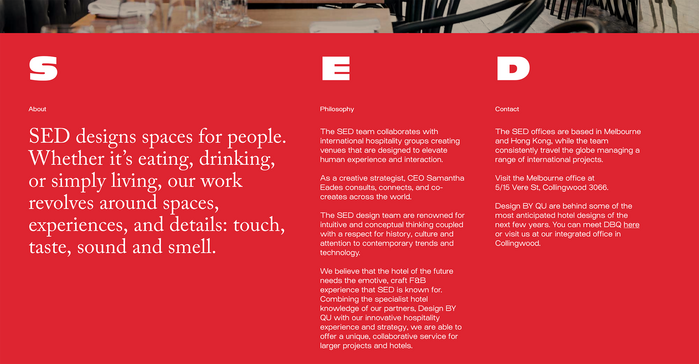Samantha Eades Design portfolio website 4
