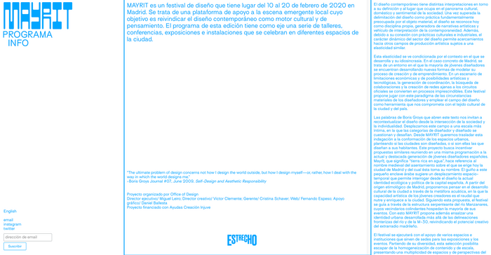 Mayrit design festival website 5
