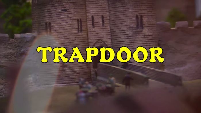 “Trapdoor” music video, from Paper Mâché Dream Balloon (2015). Typeset in Robur.