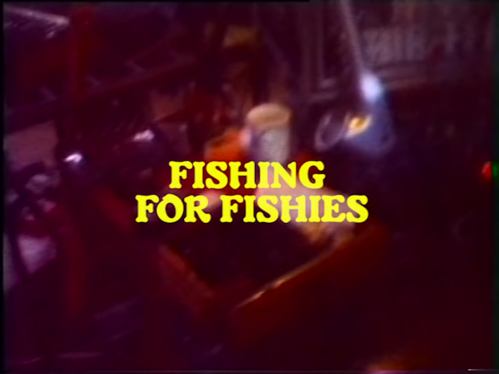 “How to Gut a Fishie” promotional video for Fishing for Fishies (2019). Typeset in Robur.