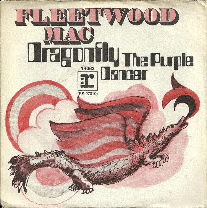 Fleetwood Mac – “Dragonfly” / “The Purple Dancer” German and Dutch single covers 1