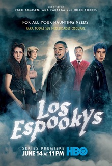 <cite>Los Espookys</cite> TV show logo and poster