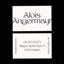 Alois Angermayr business cards