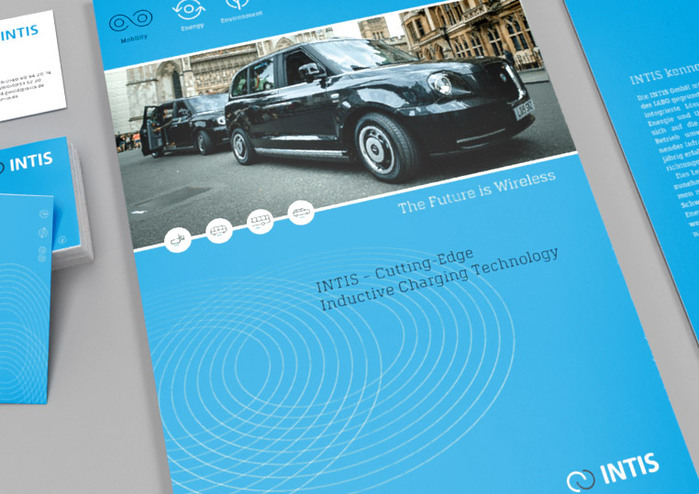 Image brochure about the cutting-edge inductive charging technology by INTIS.