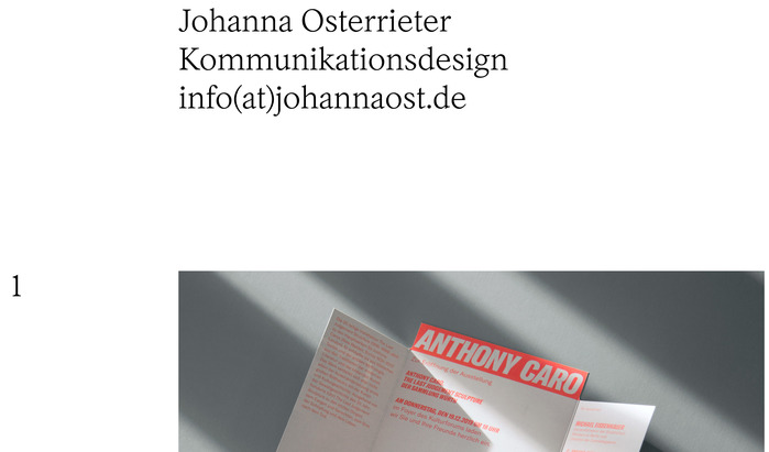 Johanna Osterrieter website 1