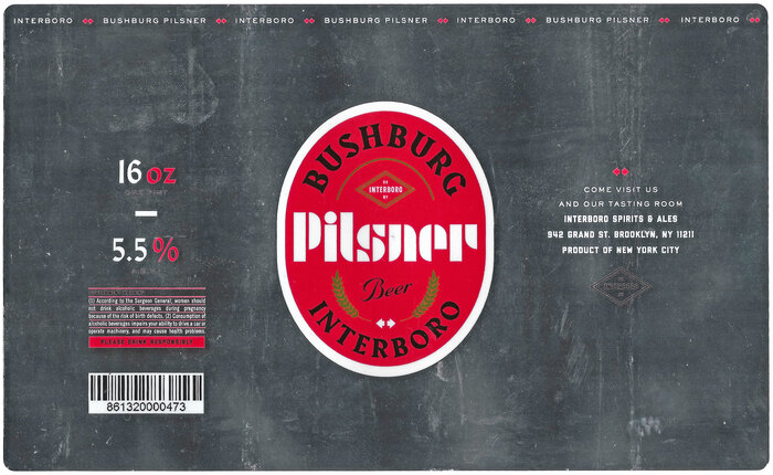 Bushburg Pilsner by Interboro Spirits &amp; Ales 1