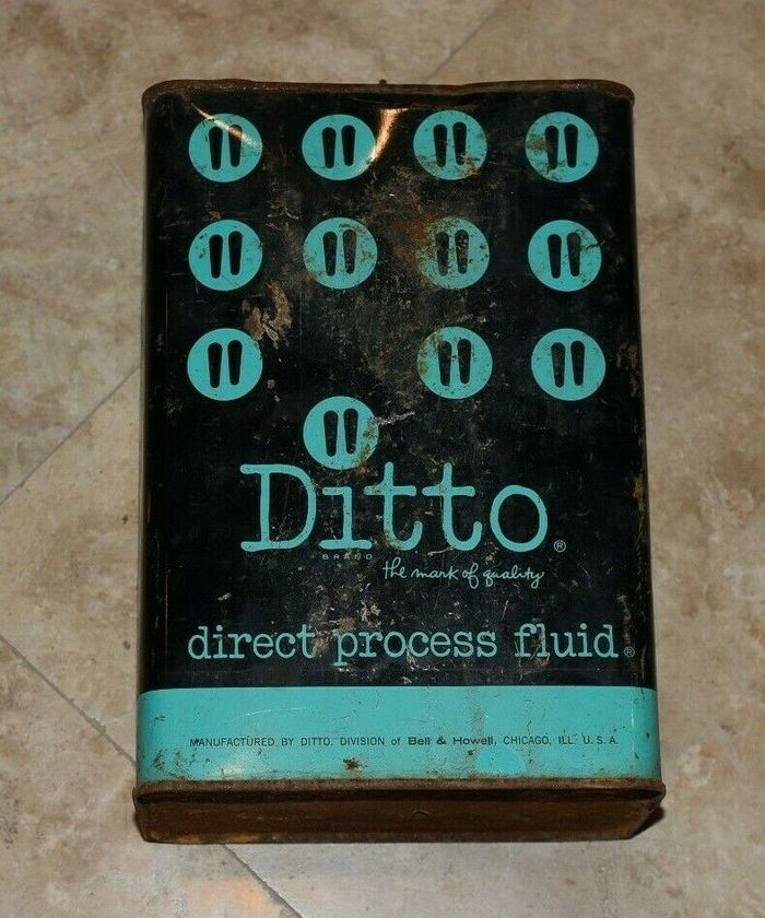 Ditto direct process fluid tin, undated.