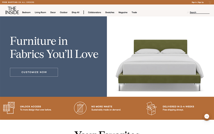 The Inside furniture website 1