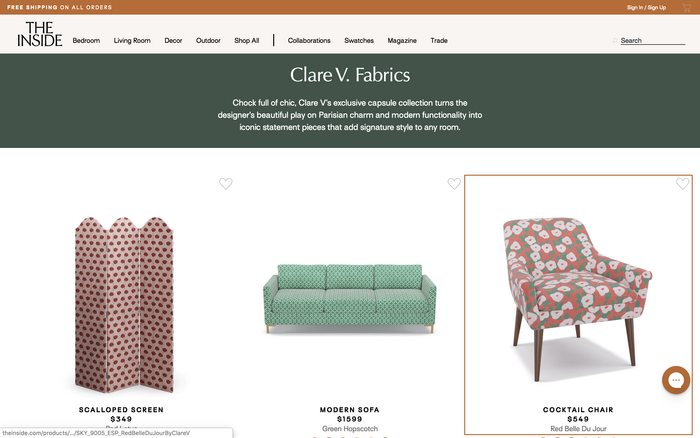 The Inside furniture website 5