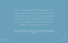 Jack Johnstone portfolio website