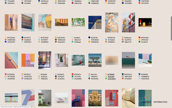 Found Color Archive website 5