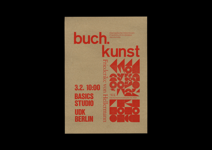Buch.kunst lecture poster 2