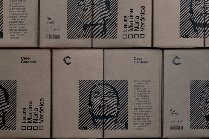 Stacked cardboard boxes