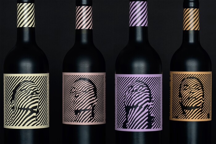 Label portrait close-up