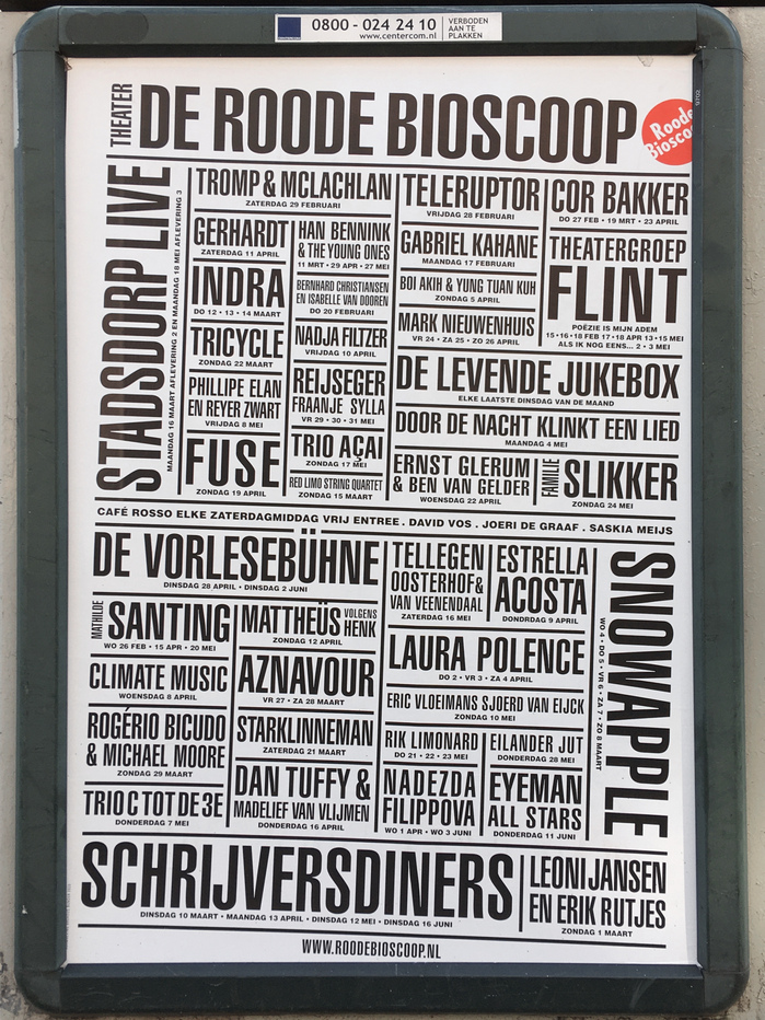 Roode Bioscoop program posters 1