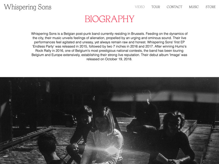 Whispering Sons – Image album art and collateral 2