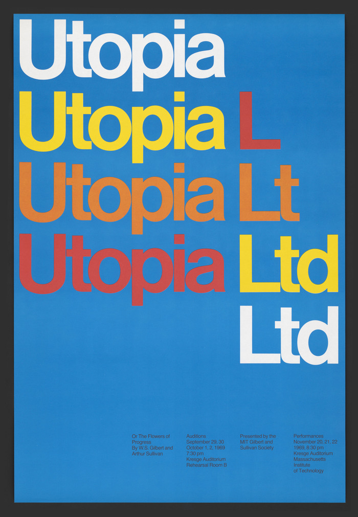 Utopia Ltd MIT opera poster