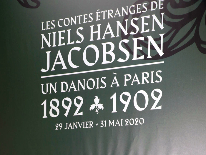 Les Contes Étranges de Niels Hansen Jacobsen at Musée Bourdelle exhibition graphics 1