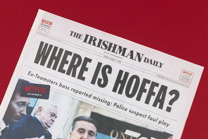 Netflix: The Irishman newspaper 1