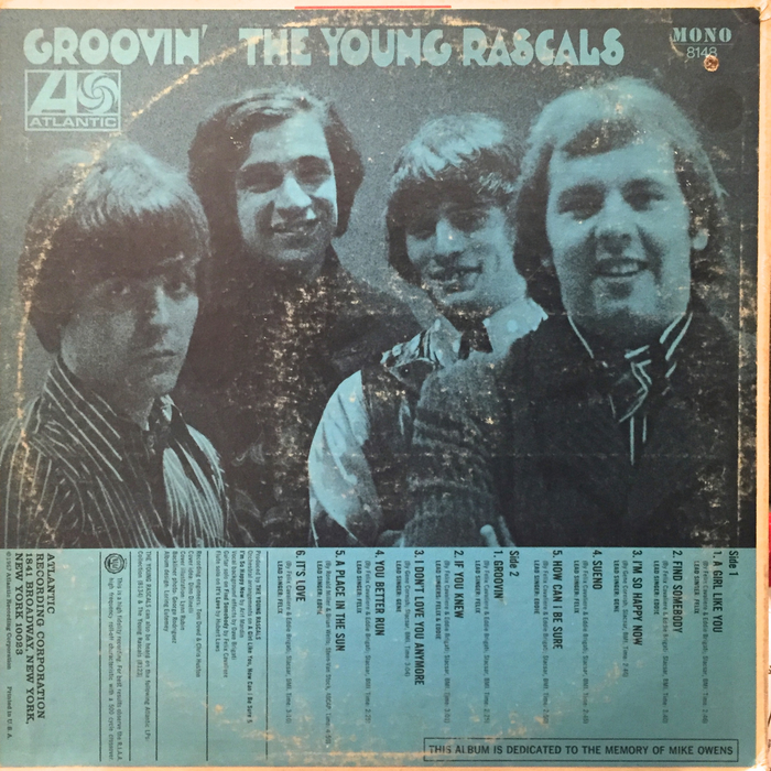 The Young Rascals – Groovin’ album art 2