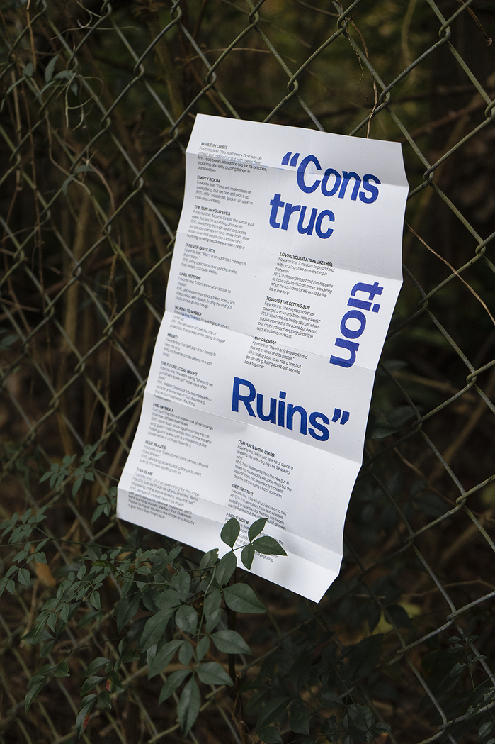 Handsome Pants – Construction Ruins album art and liner notes 7