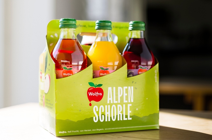 Wolfra Alpenschorle packaging 15