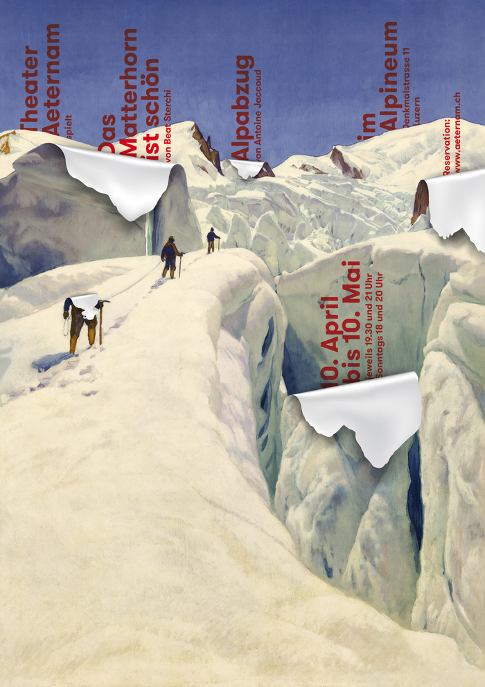Das Matterhorn ist schön / Alpabzug poster