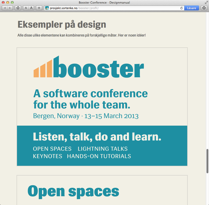 Booster Conference 2013 Designmanual 2