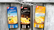 Arla Danish sliced cheese variations for Aldi Nord