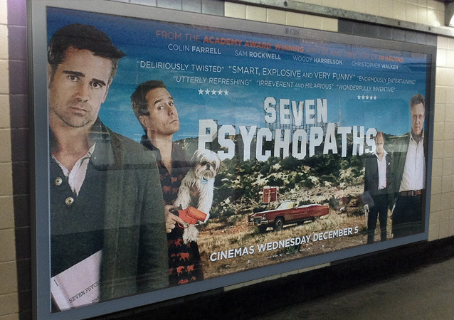 Seven Psychopaths UK advertising 2