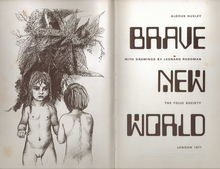 <cite>Brave New World</cite> by Aldous Huxley (Folio, 1971)