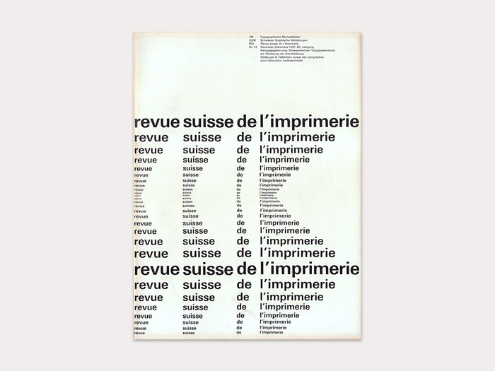 Typographische Monatsblätter, 1961 No. 12