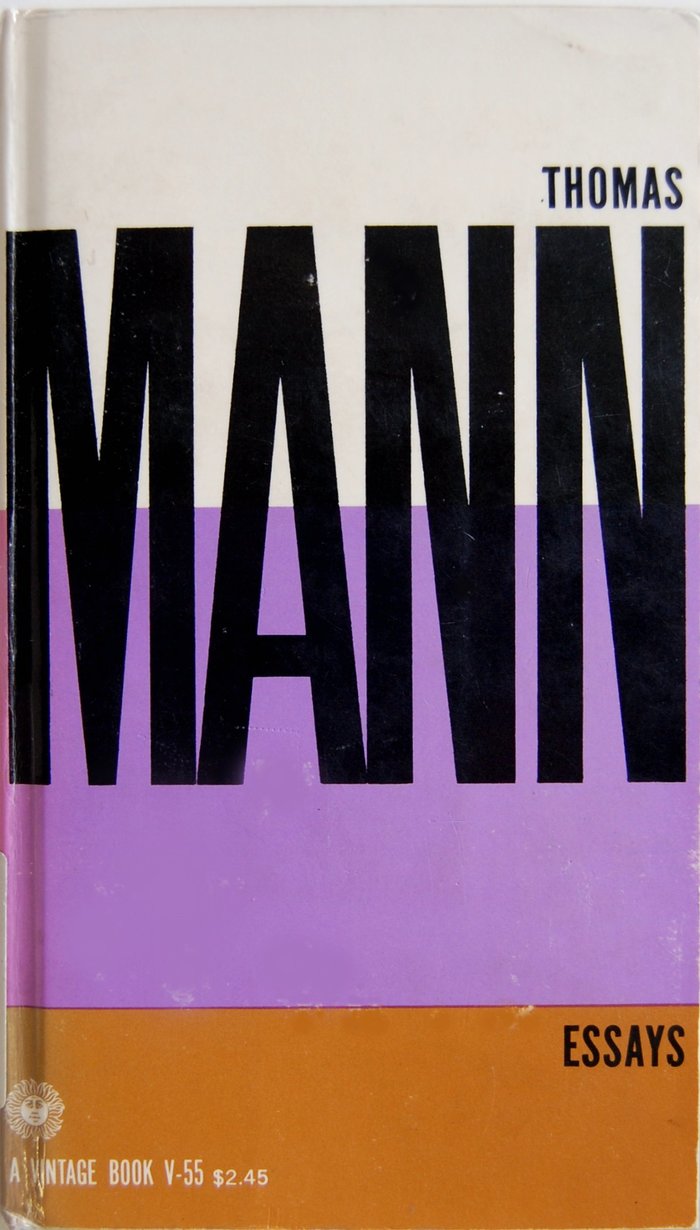 Thomas Mann Essays, Vintage Books Edition