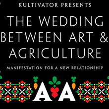 <cite>The Wedding between Art &amp; Agriculture</cite> invitation