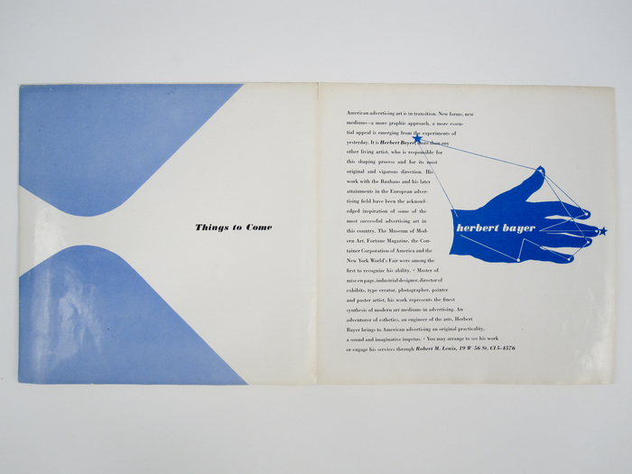 Herbert Bayer self-promo brochure