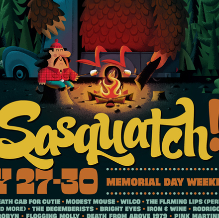 Sasquatch! music festival poster
