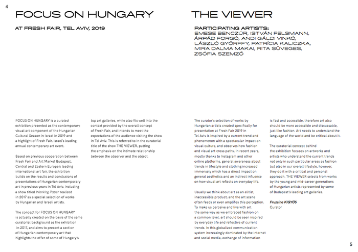 The Viewer. Focus on Hungary exhibition catalog 3