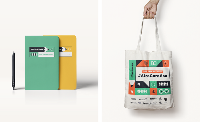 Notebooks and tote bag.
