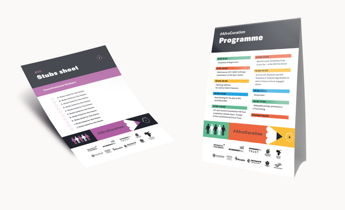 Stubs sheet and programme.